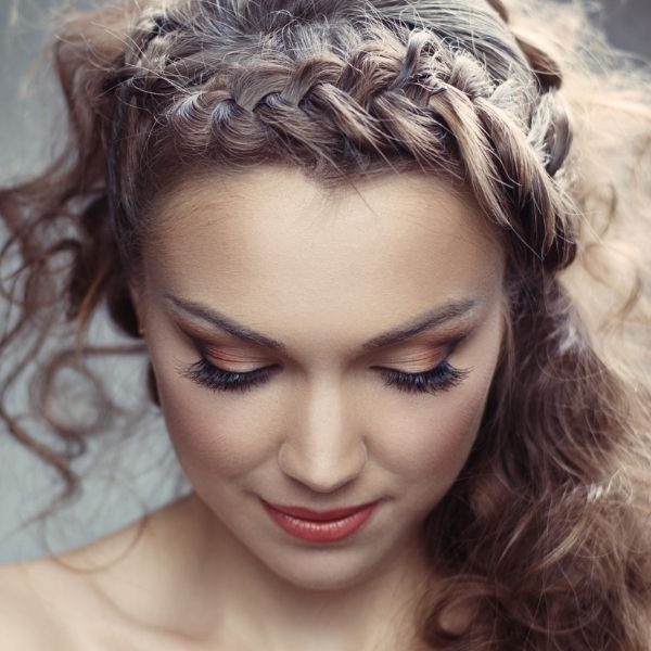 Woman with braided hair