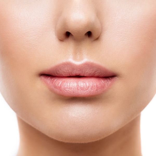 Closeup on woman's lips